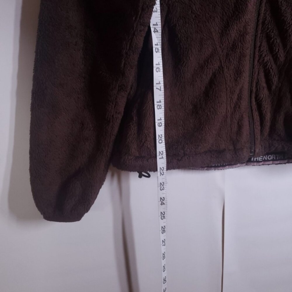The North Face Fleece Brown Long-Sleeve Full-Zip Hooded Jacket Women's Small - Picture 7 of 12